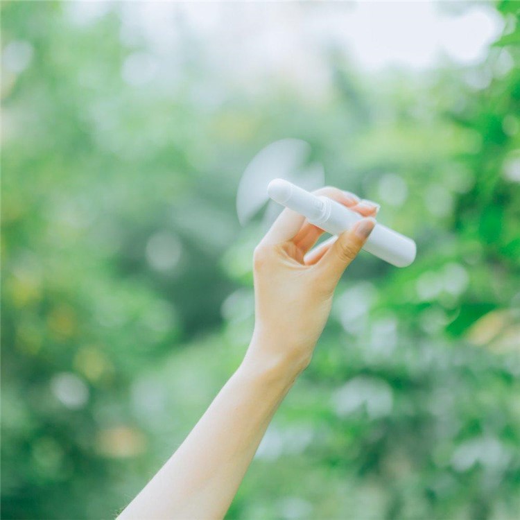 Creative Design Portable Handheld Mini Battery Operated Fan - White-10