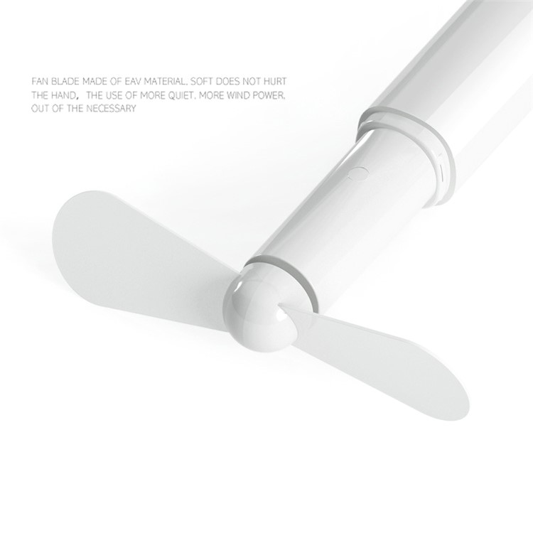 Creative Design Portable Handheld Mini Battery Operated Fan - White-4