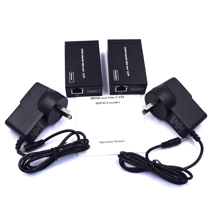 NK-E60 HDMI Extender Over Cat5e / Cat6 / Cat7 Ethernet Cable - EU Plug-7
