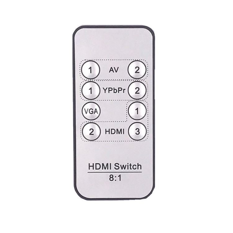 H18 Multi-Functional HDMI Audio Extractor with 8 Inputs to 1 HDMI Output - US Plug-7