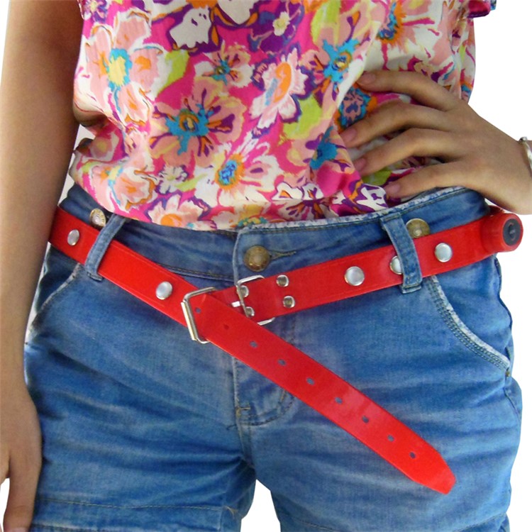 Cool TPU LED Light up Waist Belt for Decoration or Night Walking - Red-4