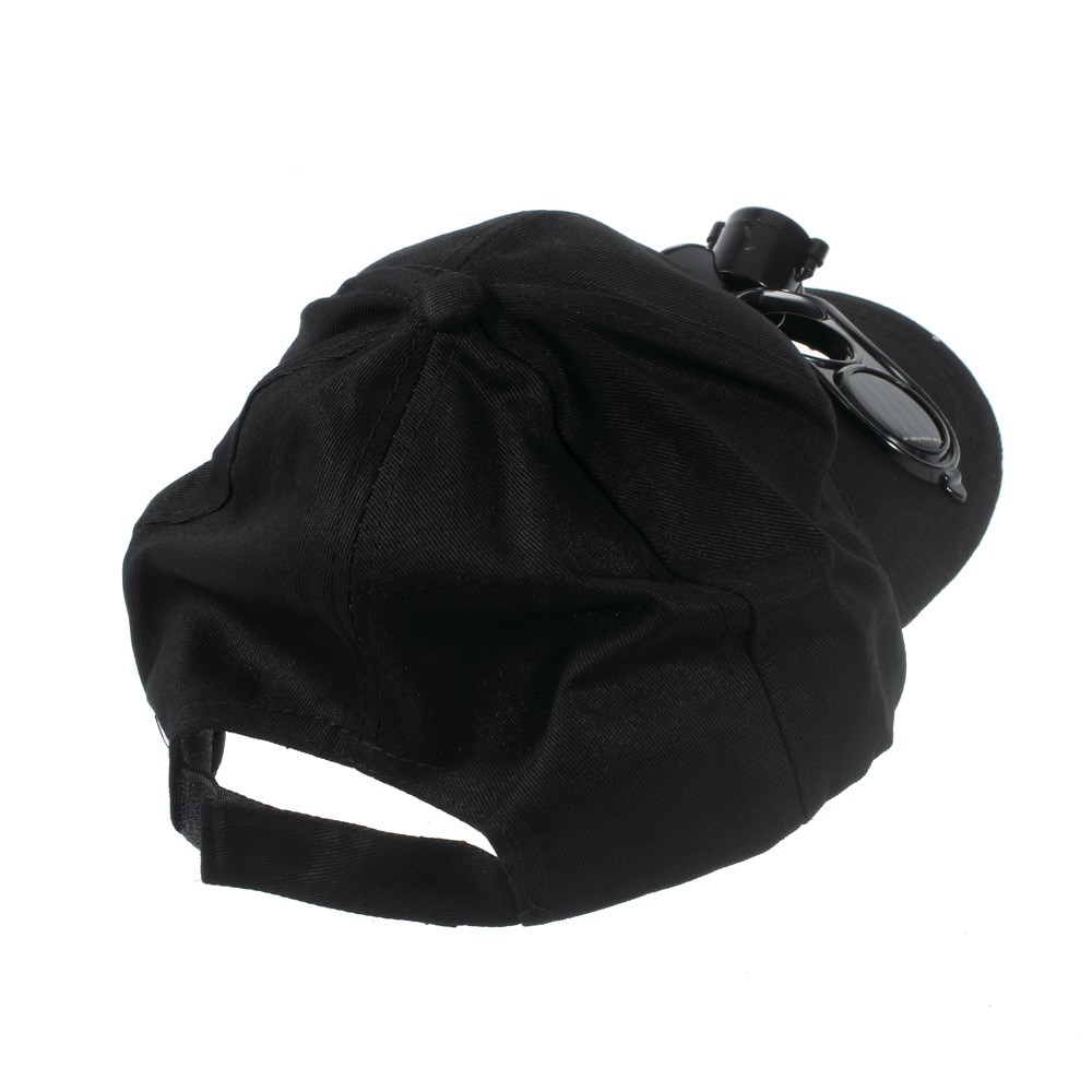 Solar Energy Powered Mini Fan Mounted Golf / Baseball Sports Hat - Black-2