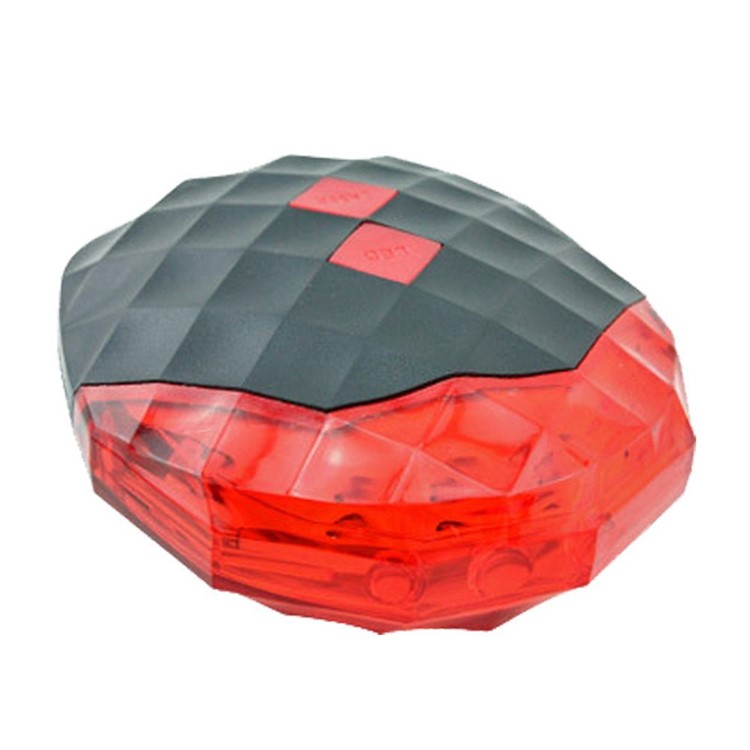 Bicycle Bike Cycling Laser LED Tail Light Back Safety Warning Alarm Rear Light Laser Lane - Red / Starry Sky Lights-3
