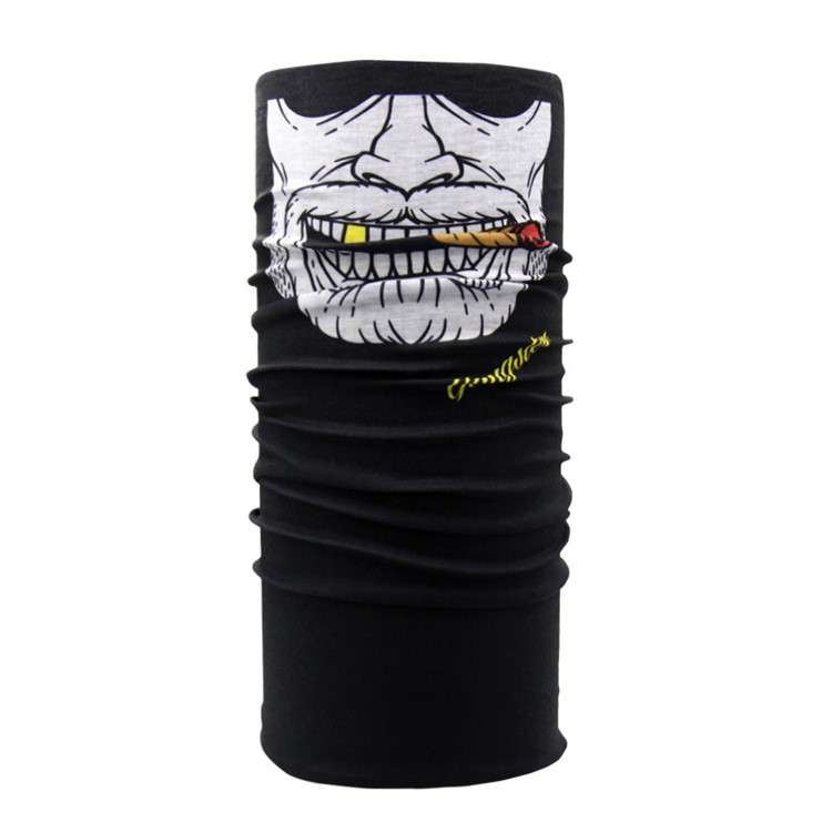 Multiusos cabeza cuello desgaste bandanas máscara de ciclismo máscara - el hombre con el cigarrillo-1