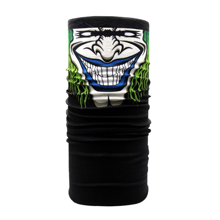 Multi-purpose Neck Head Wear Bandanas Mask Cycling Tube Mask - Laughing Man-1