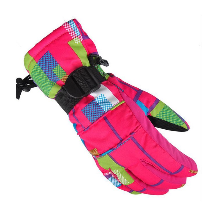 Full Finger Winter Riding Ski Gloves Waterproof Windproof - Rose / S-1