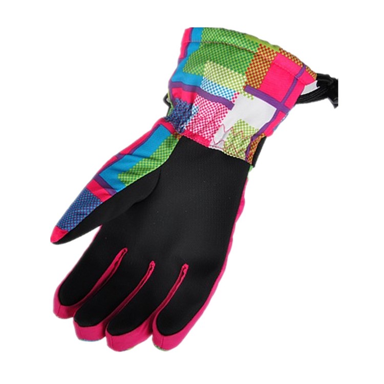 Full Finger Winter Riding Ski Gloves Waterproof Windproof - Rose / S-2