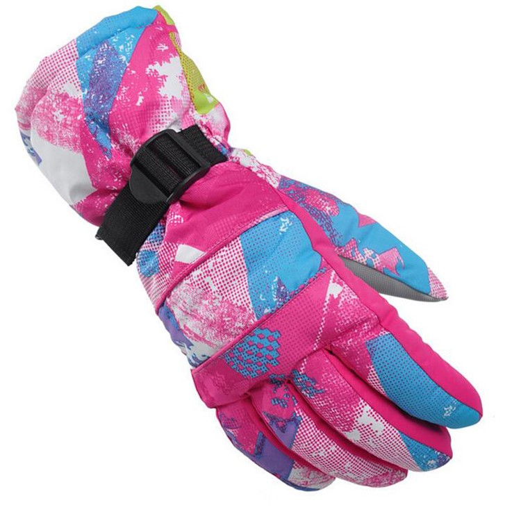 Full-finger Outdoor Windproof Skiing Cycling Gloves - Pink / M-1