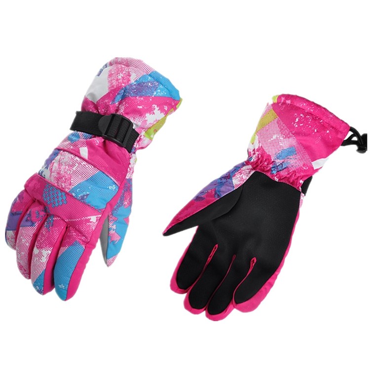 Full-finger Outdoor Windproof Skiing Cycling Gloves - Pink / M-3
