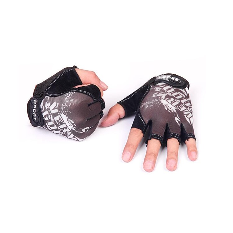 CTSMART 009 Pair of Outdoor Cycling Mountain Climbing Half-finger Sports Gloves - Grey-2
