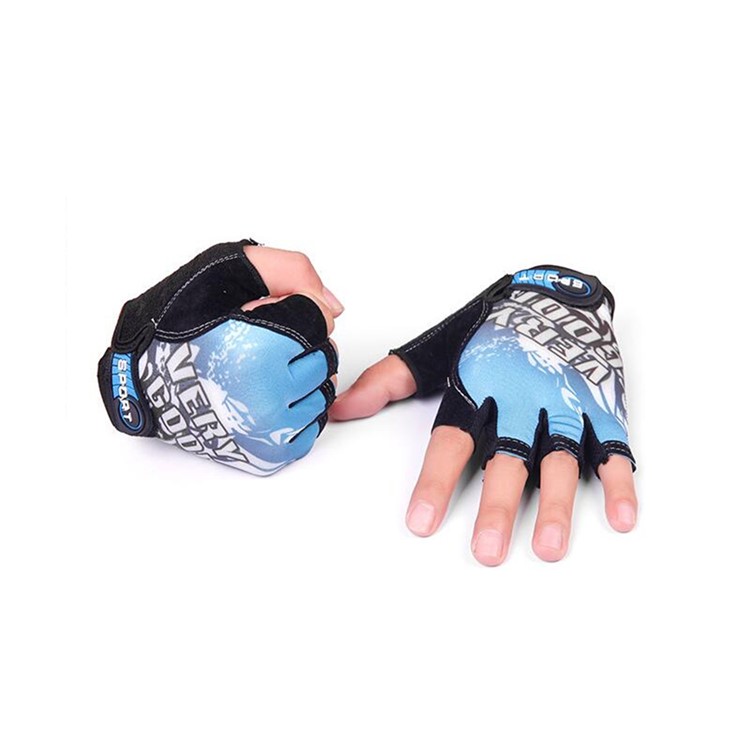 CTSMART 009 Pair of Outdoor Half-finger Sports Gloves for Cycling Mountain Climbing - Blue-2