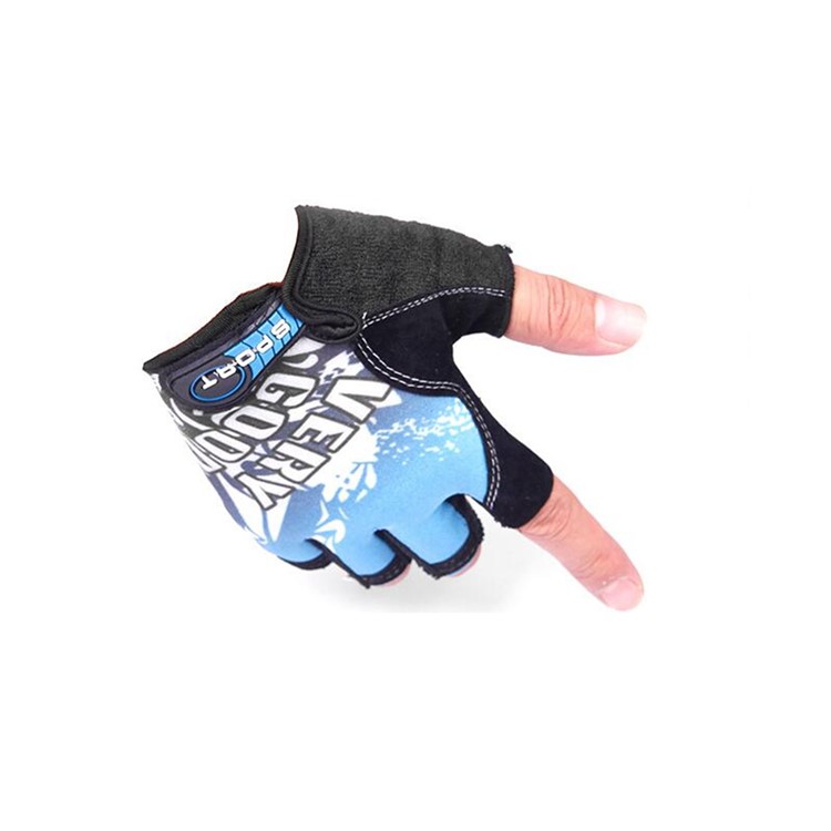 CTSMART 009 Pair of Outdoor Half-finger Sports Gloves for Cycling Mountain Climbing - Blue-3