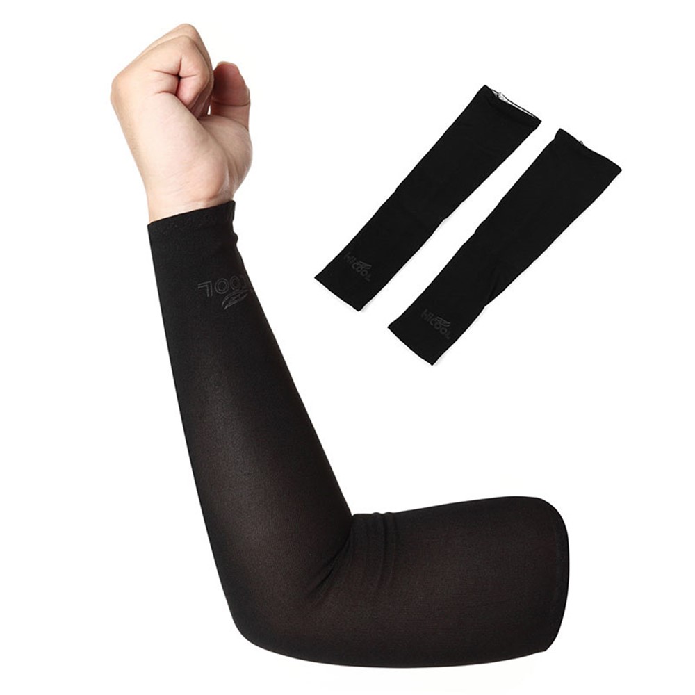 AOTU AT9023 Cycling Sleeves Armwarmers Sleeves Arm Warmer UV Protection - Black-1