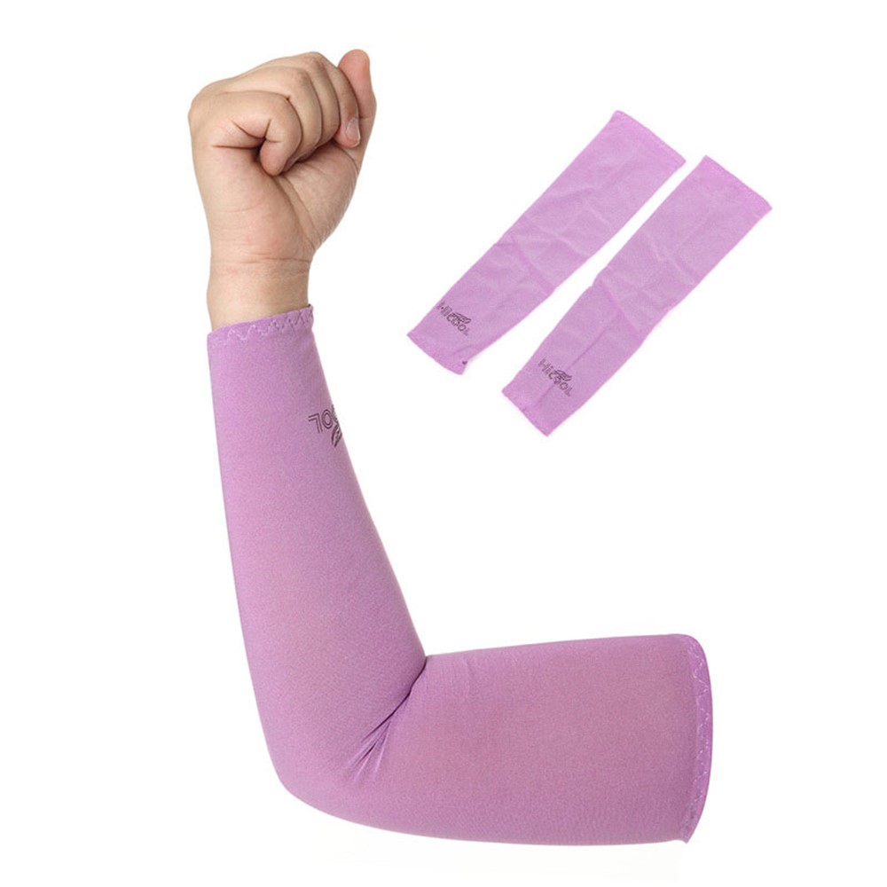 AOTU AT9023 Sports Cycling Sleeves Armwarmers Sleeves Arm Warmer UV Protection - Purple-1
