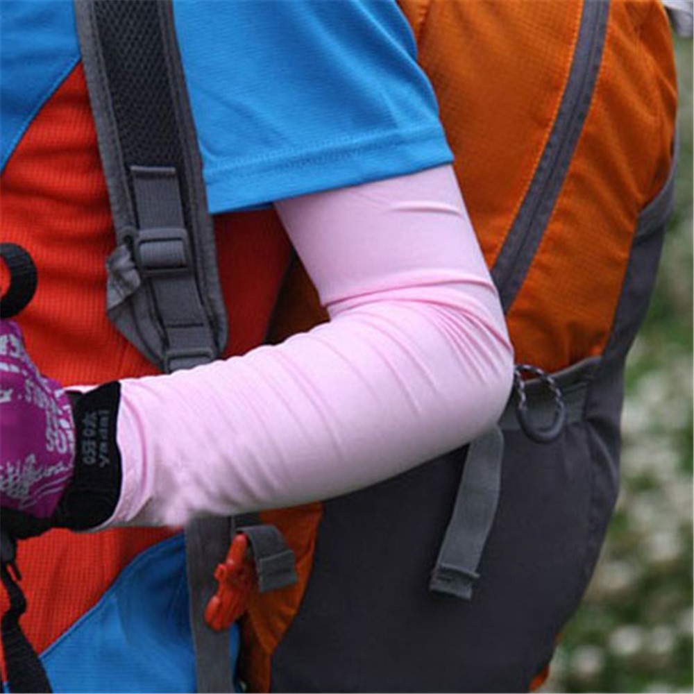 AOTU AT9023 Sports Cycling Sleeves Armwarmers Sleeves Arm Warmer UV Protection - Purple-3