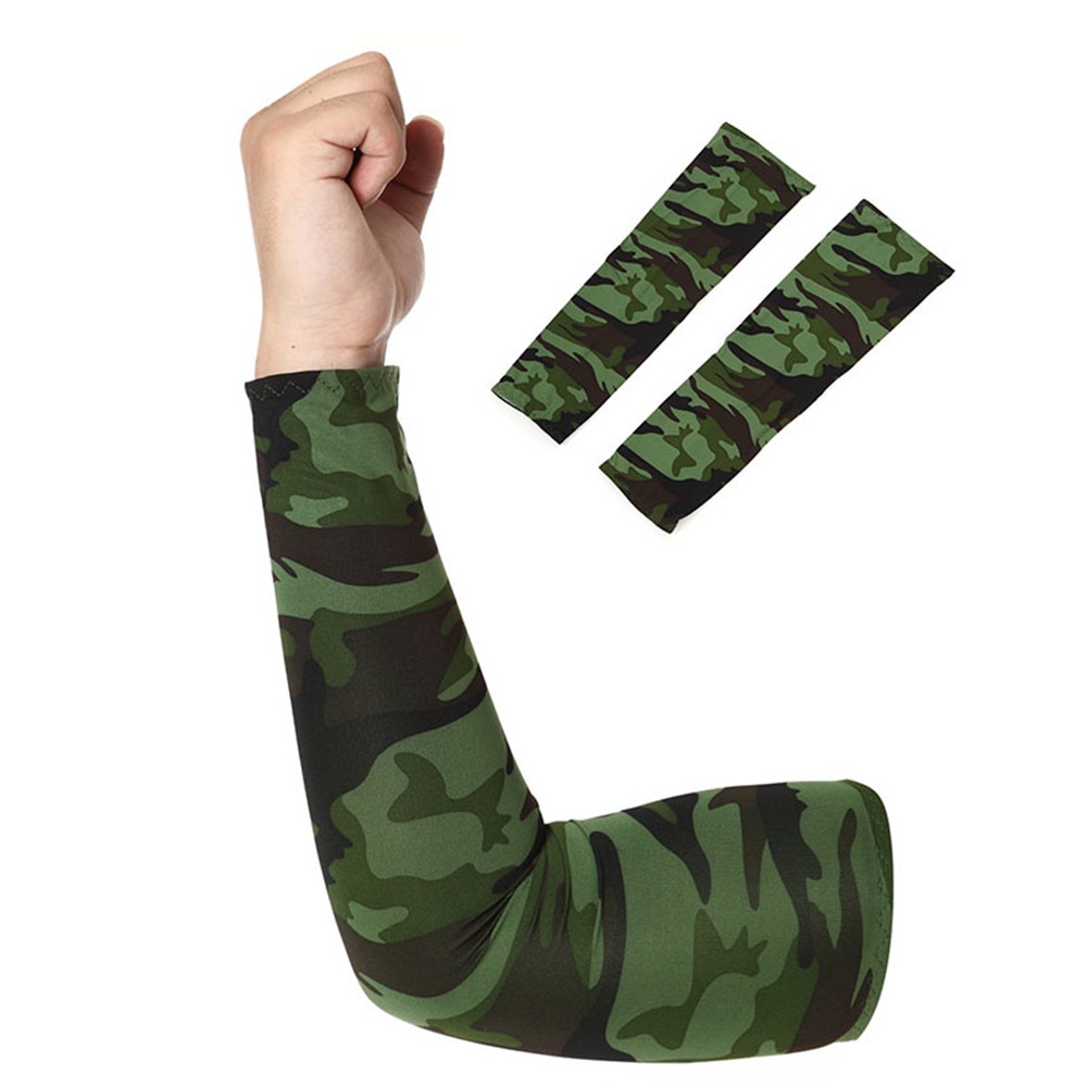AOTU AT9023 Outdoor Cycling Sleeves Armwarmers Sleeves Arm Warmer UV Protection - Camouflage-1