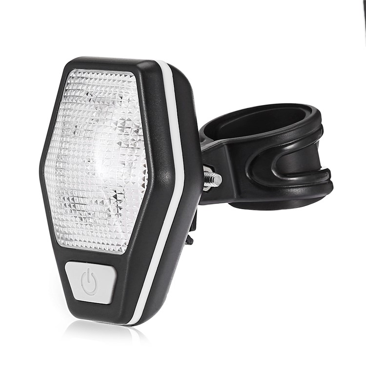 CTSMART Portable Bicycle LED Warning Tail Light - Black / White-1