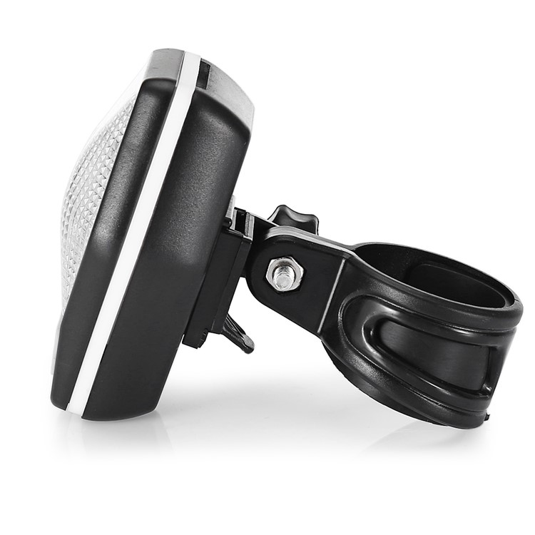 CTSMART Portable Bicycle LED Warning Tail Light - Black / White-2