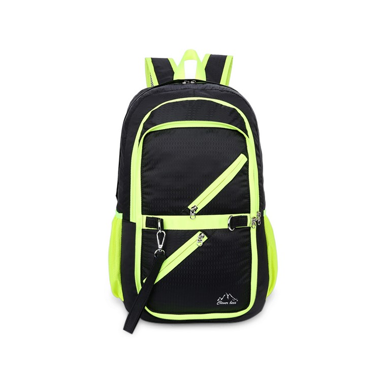 CTSMART 16L Nylon Ultra Lightweight Water Resistant Hiking Knapsack – Black-1