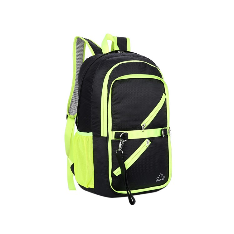 CTSMART 16L Nylon Ultra Lightweight Water Resistant Hiking Knapsack – Black-2