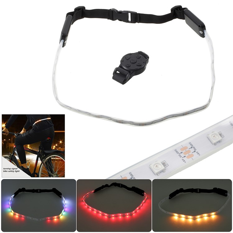 Rechargeable Bicycle LED Warning Light Belt Remote Control Bicycle Security LED Reflective Belt-1