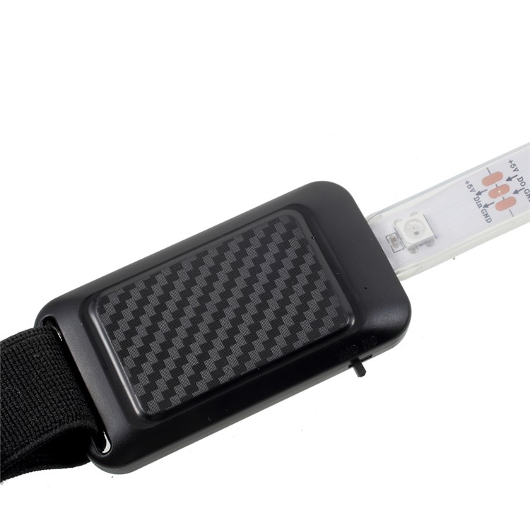 Rechargeable Bicycle LED Warning Light Belt Remote Control Bicycle Security LED Reflective Belt-5