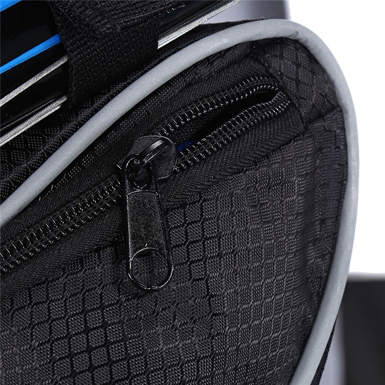 SAHOO 2L Bicycle Bike Tube Triangle Storage Bag - Black-3
