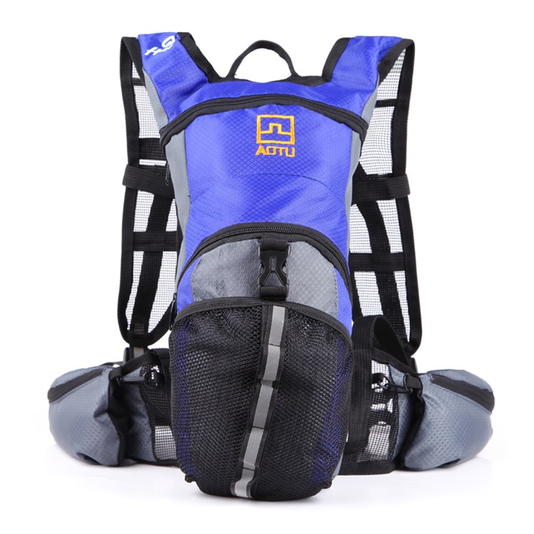 AOTU AT6901 Waterproof Nylon Fabric Bag Backpack for Cycling, Hiking, Camping - Random Color-9