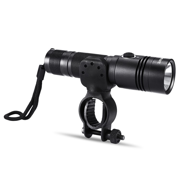 CTSMART G4 Multifunctional Waterproof 3 Modes Rechargeable LED Flashlight with Bike Handlebar Mount-1