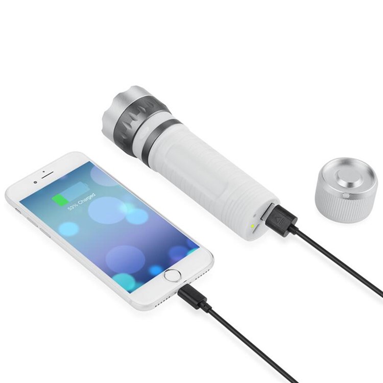 CTSMART BF01 Multi-functional Chargeable Ultra-light Flashlight Camping Riding Tent Light Phone External Power Bank-3