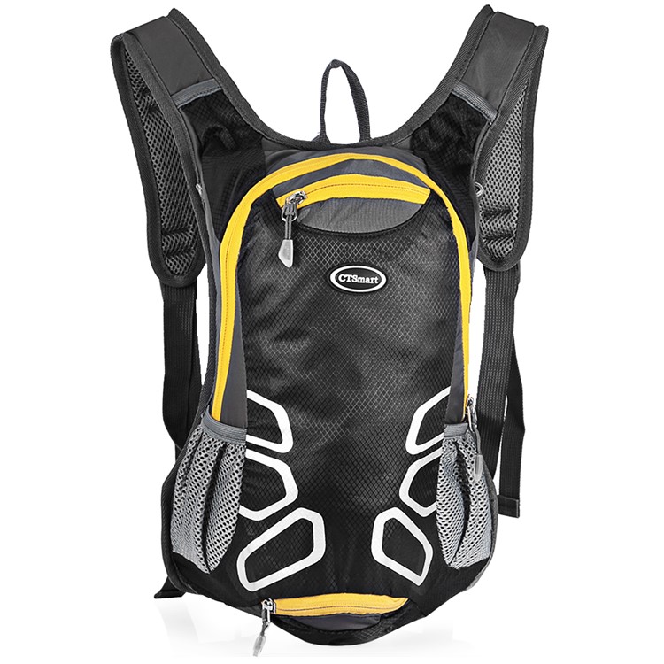 CTSMART 1701 Multi-function 15L Outdoor Cycling Hiking Backpack with Whistle - Black-1