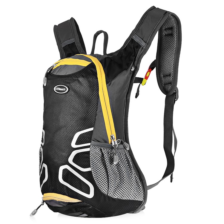 CTSMART 1701 Multi-function 15L Outdoor Cycling Hiking Backpack with Whistle - Black-2