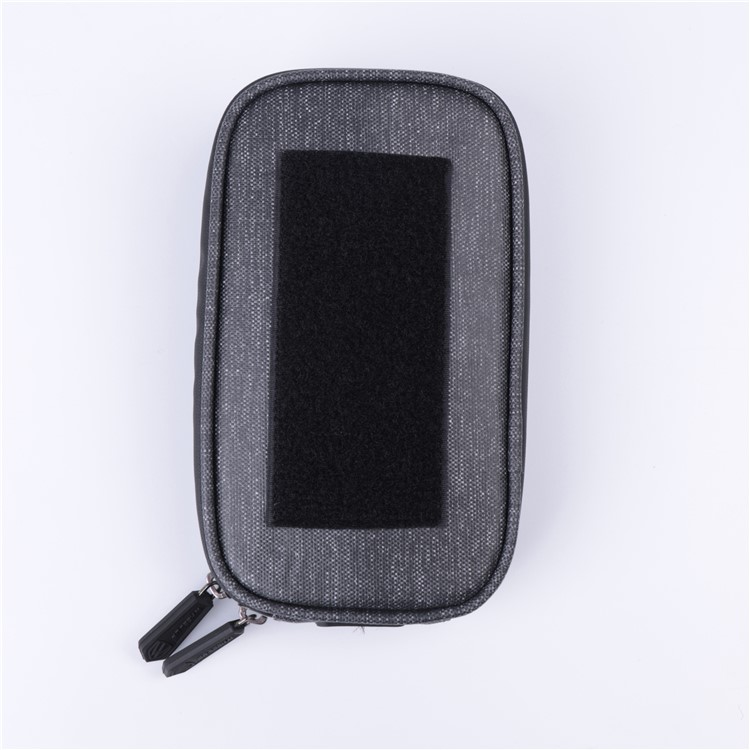 RUOTE Sella Per Bicicletta Impermeabile Anteriore Con Telaio Tubolare Borsa In Nylon Riflettente Con Custodia Da 6 Pollici Per Cellulare - Nero-4