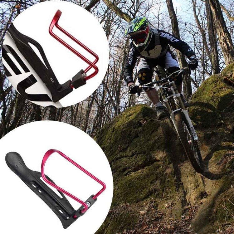 CTSMART Bicycle Aluminum Adjustable Handle Kettle Holder Outdoor Sports Drink Bottles Kettle Mount Rack-1