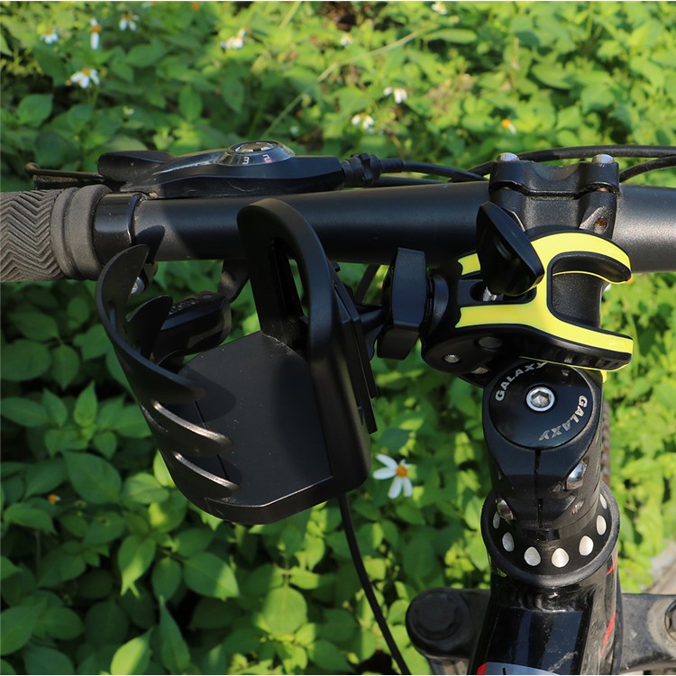 Outdoor Bike Bottle Holder Bicycle Adjustable Plastic Drink Water Bottle Cup Holder - Yellow-15
