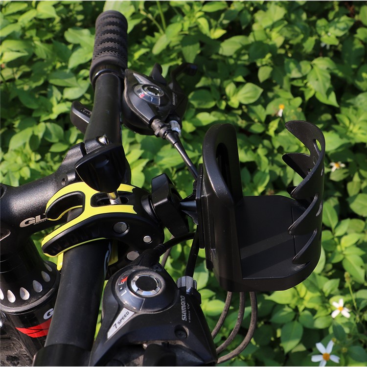 Outdoor Bike Bottle Holder Bicycle Adjustable Plastic Drink Water Bottle Cup Holder - Yellow-21