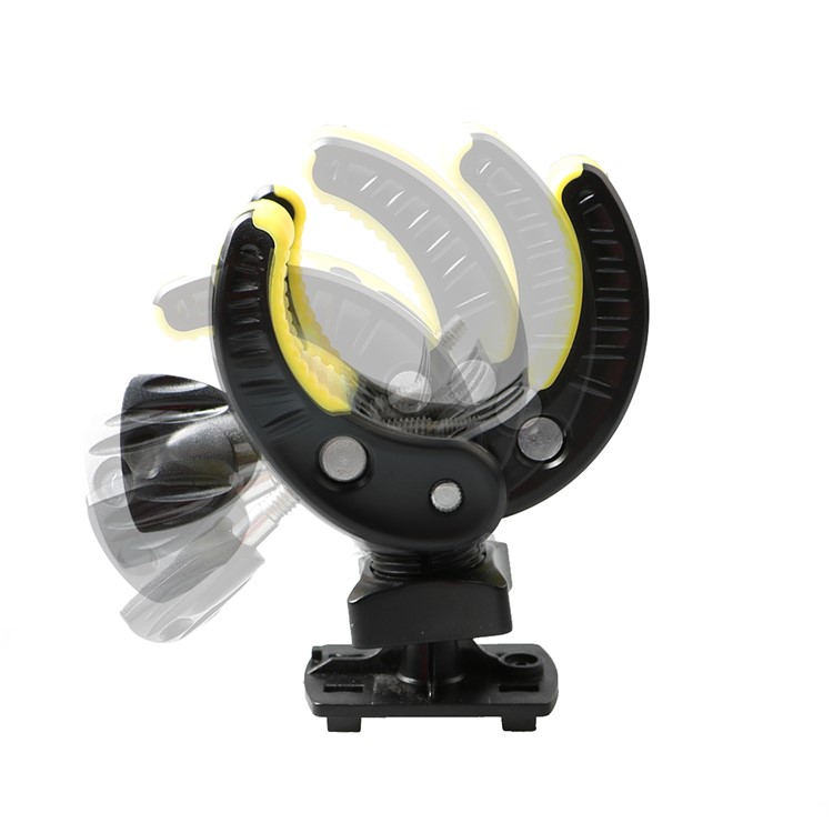 Outdoor Bike Bottle Holder Bicycle Adjustable Plastic Drink Water Bottle Cup Holder - Yellow-3
