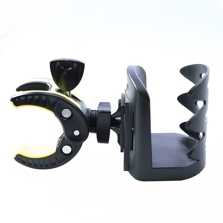Outdoor Bike Bottle Holder Bicycle Adjustable Plastic Drink Water Bottle Cup Holder - Yellow-5