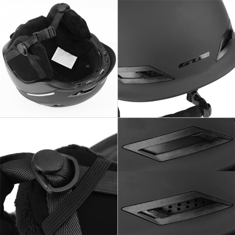 GUB 628 Ski Helmet Breathable Snow Sports Cycling Helmet Head Circumference: 58-62cm - Black-3