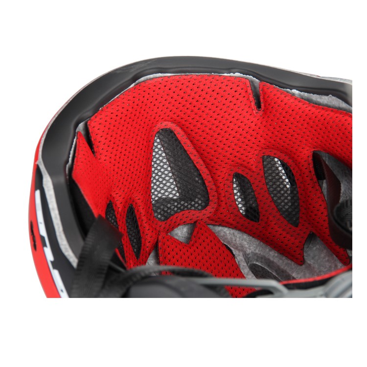 Casco De La Protección De La Bicicleta Del Camino De La Montaña De GUB M6 Con La Lente Y El Visera, Tamaño De La Cabeza: Los 57-61cm - Rojo-10