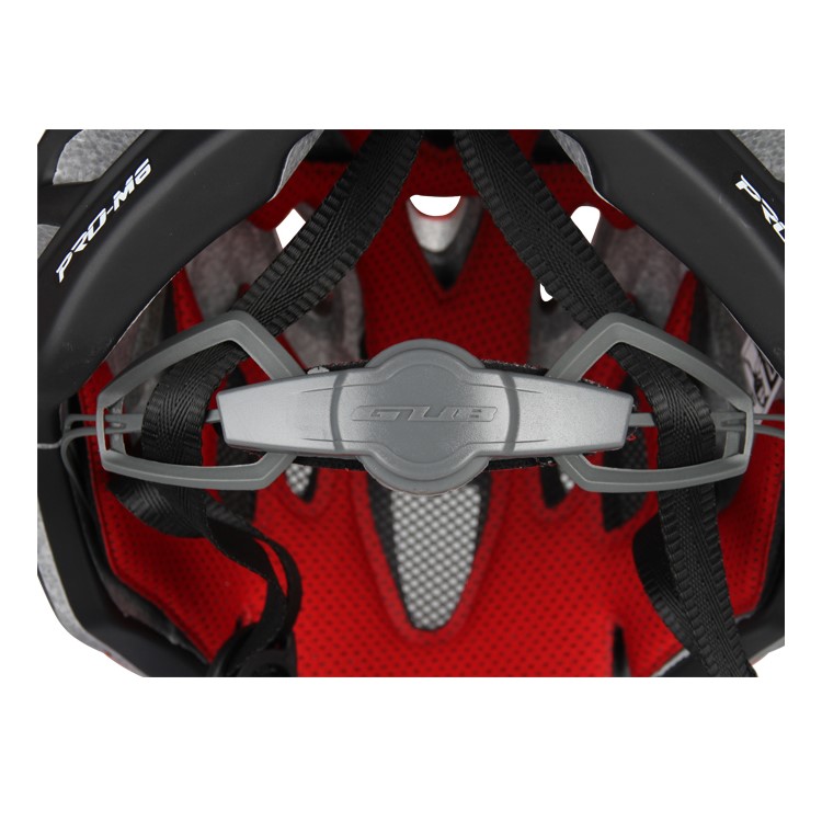 Casco De La Protección De La Bicicleta Del Camino De La Montaña De GUB M6 Con La Lente Y El Visera, Tamaño De La Cabeza: Los 57-61cm - Rojo-12