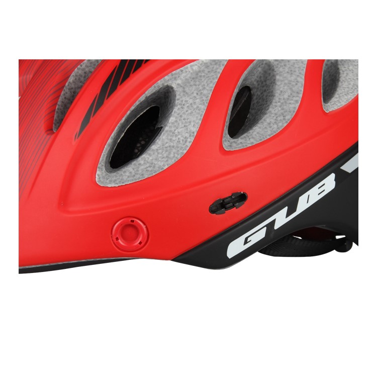 Casco De La Protección De La Bicicleta Del Camino De La Montaña De GUB M6 Con La Lente Y El Visera, Tamaño De La Cabeza: Los 57-61cm - Rojo-8