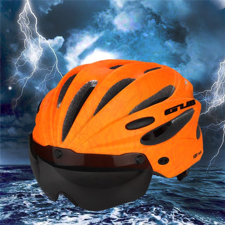 GUB K80 Plus Unisex Mountain Road Bicycle Protection Helmet, Head Size: 58-62cm - Orange-2