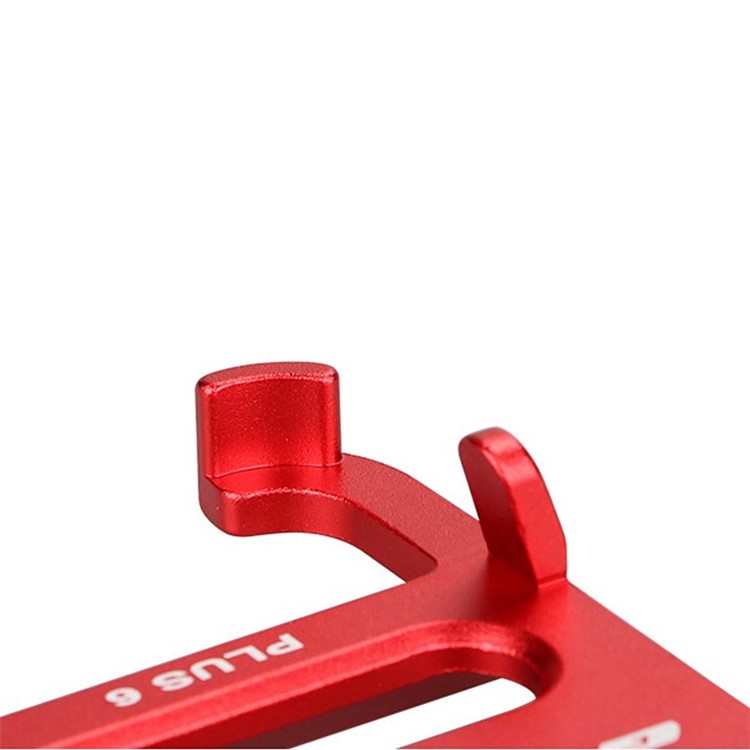 GUB Plus 6 Porta Cellulare Alluminio Mount Bike Mount Hand Handlebar Funte, Dimensione Del Morsetto: 55-100 Mm-rosso