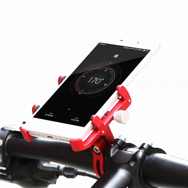 GUB PLUS 6 Cell Phone Holder Aluminum Alloy Bike Mount Handlebar Holder Mount, Clamp Size: 55-100mm – Red-8