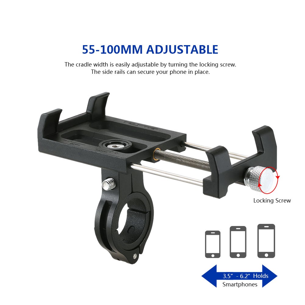 GUB Plus 3 Vélos Support de Téléphone à 360 Degrés à 360 Degrés Clip de Guidon Largeur: 60 ~ 100 mm