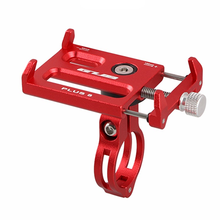 GUB PLUS 8 360-degree Rotary Aluminum Alloy Bike Handlebar Mount Holder, Clamp Size: 55-100mm - Red-2