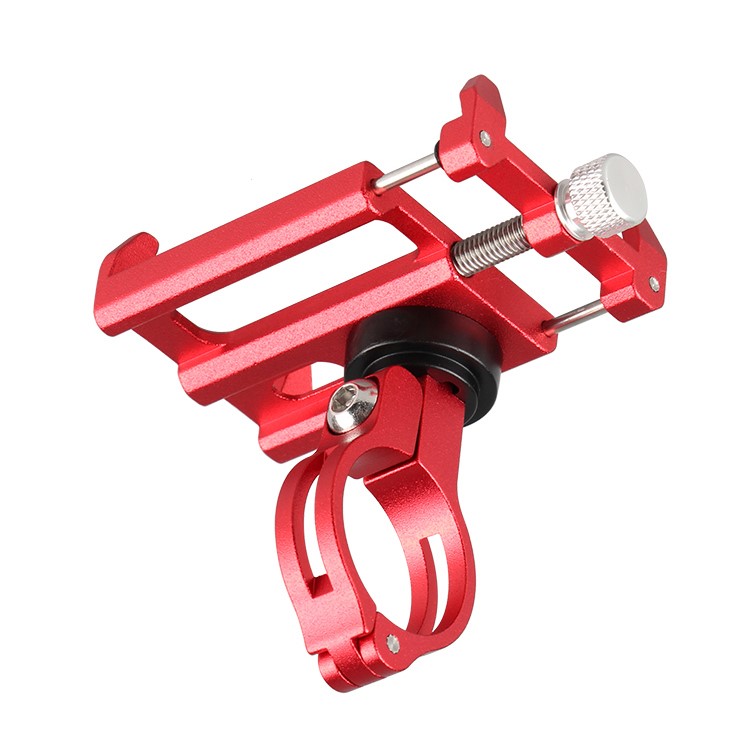 GUB PLUS 8 360-degree Rotary Aluminum Alloy Bike Handlebar Mount Holder, Clamp Size: 55-100mm - Red-3