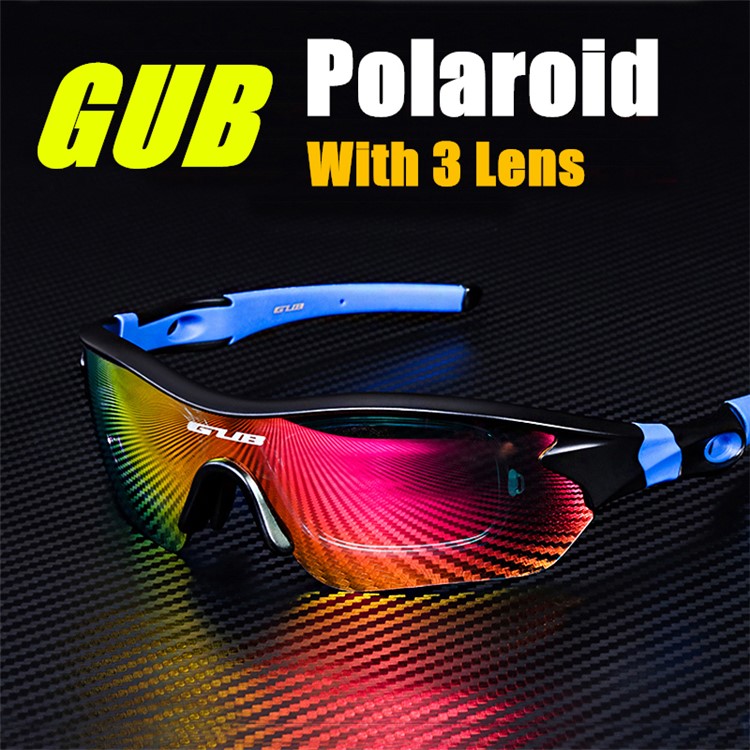 GUB 5300 Polarizada Correndo Equitação Óculos De Bicicleta Ao Ar Livre Esportes UV400 Óculos De Sol - Azul-2