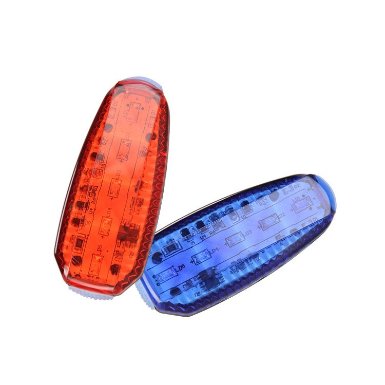 GUB M-26 5 LEDs 100LM USB Charging Bike Taillight Safety Warning Rear Lamp Bicycle Accessory - Blue Light-2